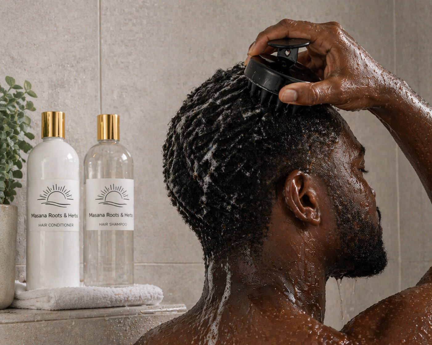 Scalp Massager Shampoo Brush - Silicone Hair & Scalp Scrubber (2 Pack)