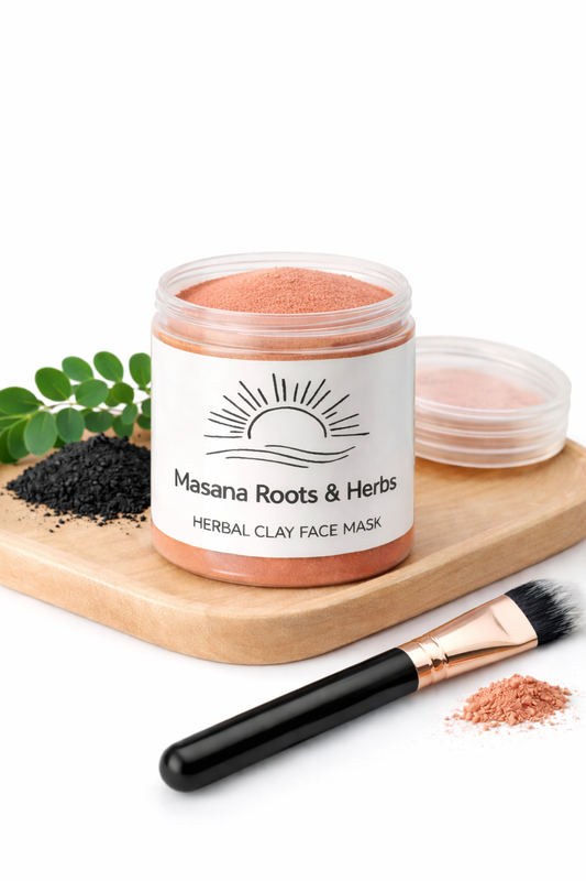 Ibomvu Clay Face Mask (Kaolin Clay) | Herbal Detox Mask for Acne & Oily Skin South Africa