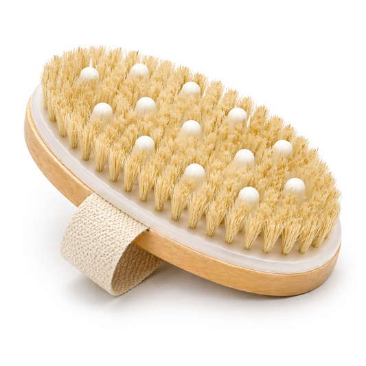Body Dry Brush with Massage Nodes - Exfoliating & Circulation