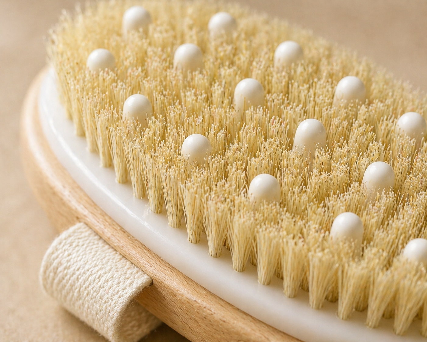 Body Dry Brush with Massage Nodes - Exfoliating & Circulation