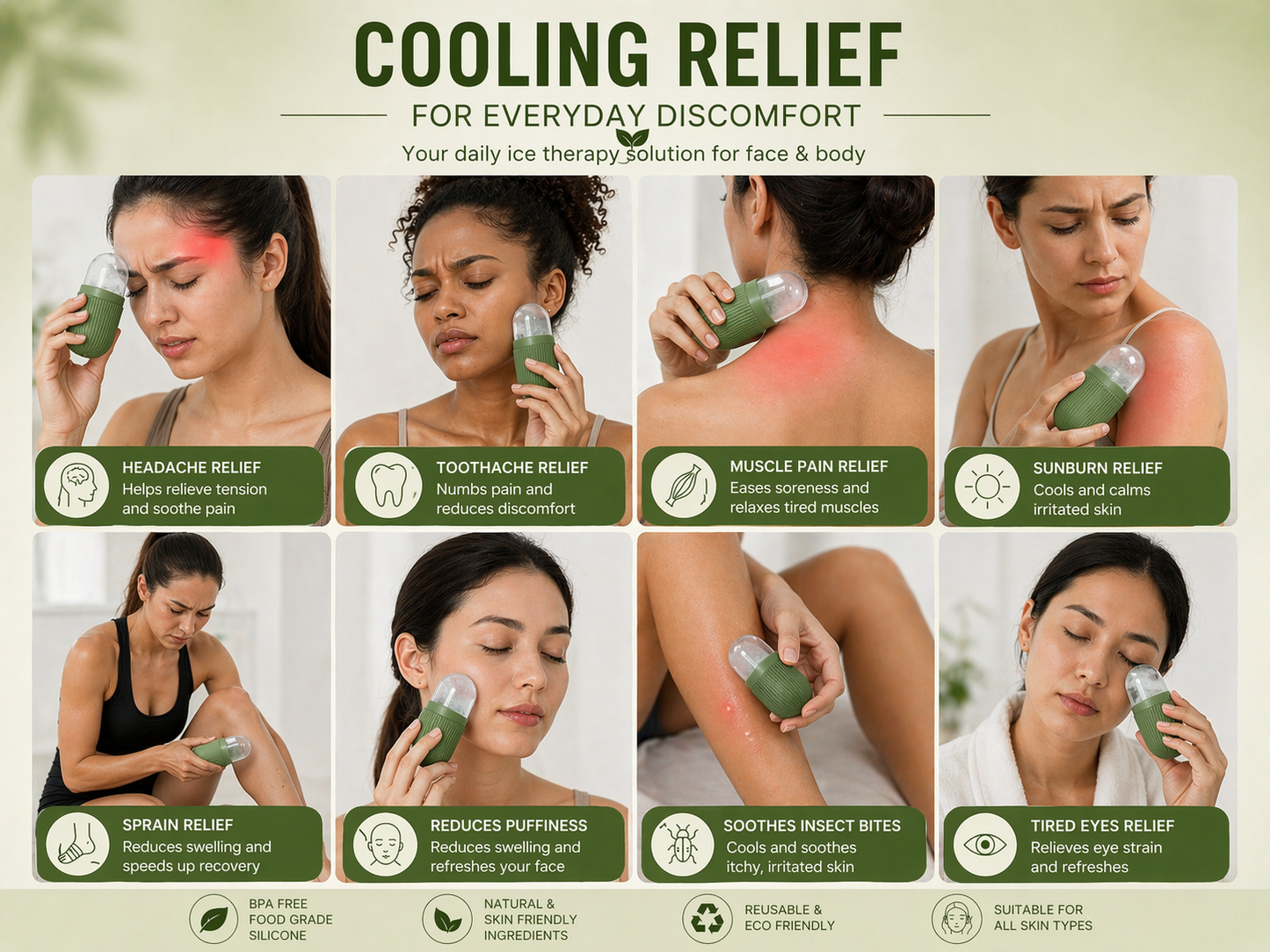 Multipurpose Silicone Ice Roller (Face & Body)