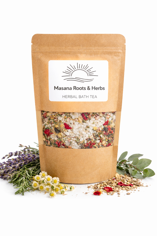 Herbal Bath Tea for Relaxation & Detox 755g | Natural Bath Soak South Africa | Masana Roots & Herbs