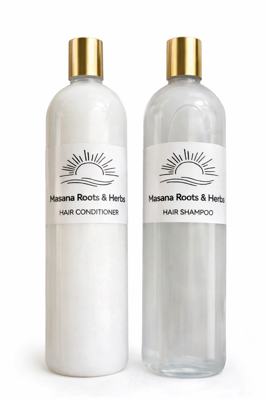 Sulfate-Free & Paraben-Free Herbal Shampoo and Conditioner Set for Hair Growth & Moisture | Natural Hair Care South Africa