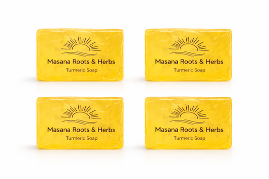 Natural Herbal Glycerine Soap Bar | Turmeric, Rooibos, Moringa & uBulongwe Soap for Clear Skin South Africa